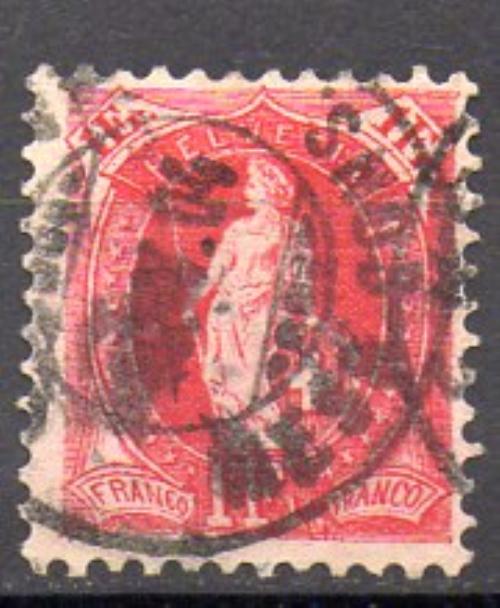 Швейцария 1903 год № Zumstein 75E (о)
